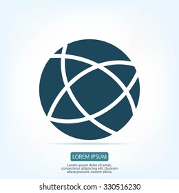 Global technology vector icon