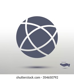 Global technology vector icon