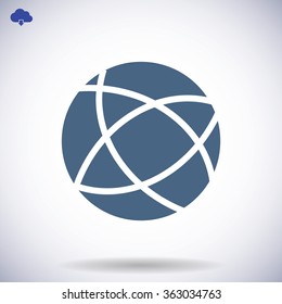 Global technology vector icon