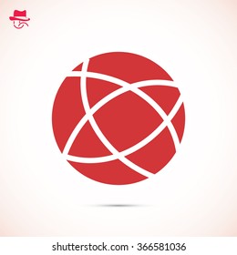 Global technology vector icon