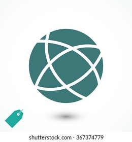 Global technology vector icon