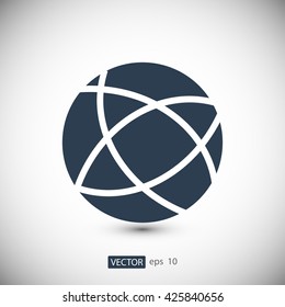 Global technology vector icon