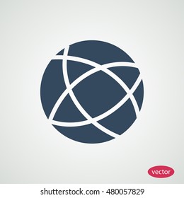 Global technology vector icon, vector best flat icon, EPS