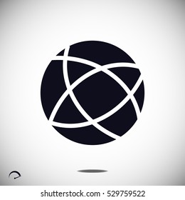 Global technology vector icon, vector best flat icon, EPS