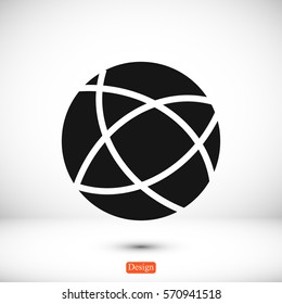 Global technology vector icon, vector best flat icon, EPS