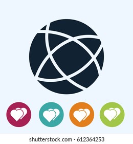 Global technology vector icon, vector best flat icon, EPS