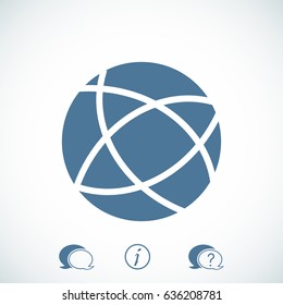 Global technology vector icon, vector best flat icon, EPS