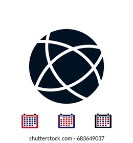 Global technology vector icon, vector best flat icon, EPS