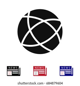 Global technology vector icon, vector best flat icon, EPS