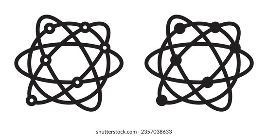 Global technology vector icon set. world internet network globalization vector symbol in black color.