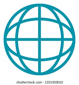 global technology web icon cartoon