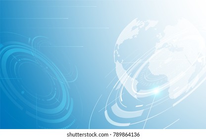 global telecommunication innovation concept background