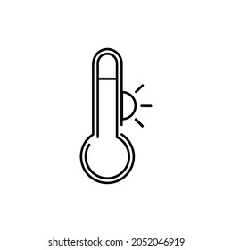 Global Temperature Icon. Global Warming. Thermometer EPS10 