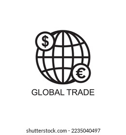 global trade icon , business icon
