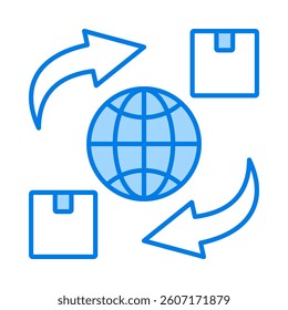 Global Trade Icon Element for Design