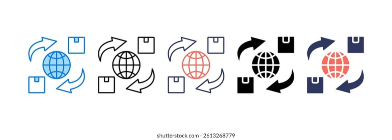 Global Trade Icon Element for Design