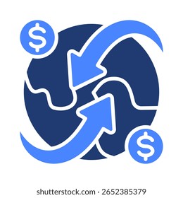 Elemento de icono de comercio global para el diseño