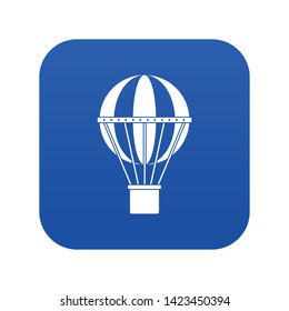 Global travel concept icon digital blue for any design isolated on white vector illustration