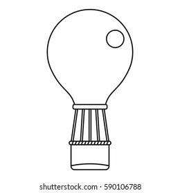 Global travel concept icon. Outline illustration of global travel concept vector icon for web
