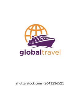 Global Travel Logo Design Symbols