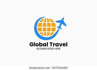 Global Travel Logo. Vector Illustration