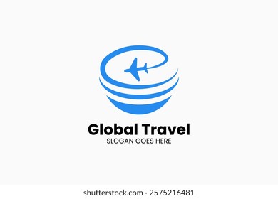 Global Travel Logo. Vector Illustration
