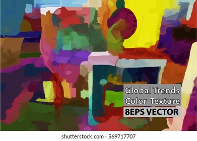 Global trends. Colorful vector texture.