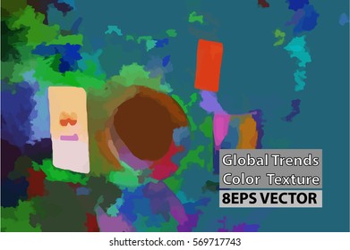 Global trends. Colorful vector texture.