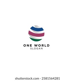 Global Unity Logo Design International Connection Emblem