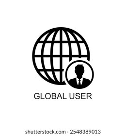 ícone de usuário global , ícone de rede