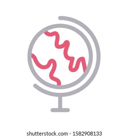 global vector color line icon 