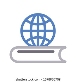 global vector color line icon 
