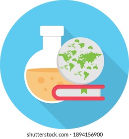 global vector colour flat icon