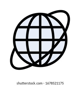 icono global de color plano vectorial 