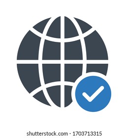 Symbol für die globale Vektorillustration 
