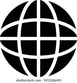 icono plano global de glifos vectoriales