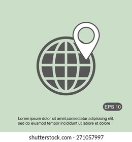 Global vector icon