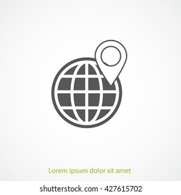 Global vector icon
