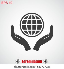 Global vector icon