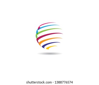 Global vector icon illustration design