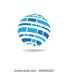 Global vector icon illustration design