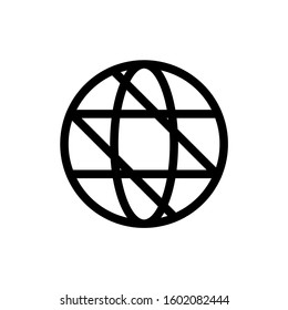 Global vector icon set, globe Logo set, Web Logo vector. website, homepage icon set, Vector Illustration. 