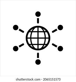 Global vector icon symbol design