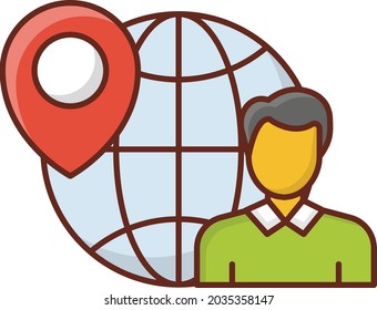 global Vector illustration on a transparent background. Premium quality symbols. Vector Line Flat color  icon for concept and graphic design.