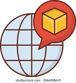 global Vector illustration on a transparent background. Premium quality symbols.Vector line flat color icon for concept and graphic design.