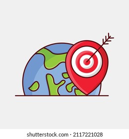global Vector illustration on a transparent background. Premium quality symmbols. Vector line flat icons for concept and graphic design. 