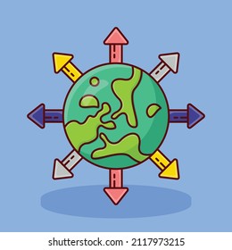 global Vector illustration on a transparent background. Premium quality symmbols. Vector line flat icons for concept and graphic design. 