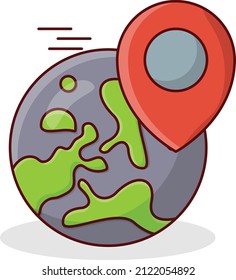 global Vector illustration on a transparent background. Premium quality symmbols. Vector line flat icons for concept and graphic design. 