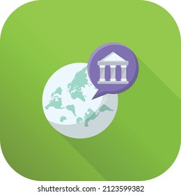 globale Vektorgrafik auf transparentem Hintergrund.Hochwertige Symbole.Vektorgrafik-Flachsymbol für Konzept und Grafikdesign.
