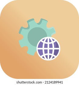 ilustración de vector global en un fondo transparente.Símbolos de calidad premium.Icono plano de línea vector para el diseño de concepto y gráfico.
